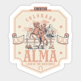 Alma Colorado wild west town Sticker